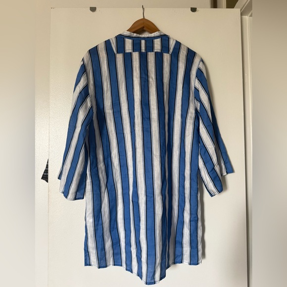 DÔEN Gisele Dress Tunic in Atrani Stripe Linen XS Coachella - Picture 8 of 8